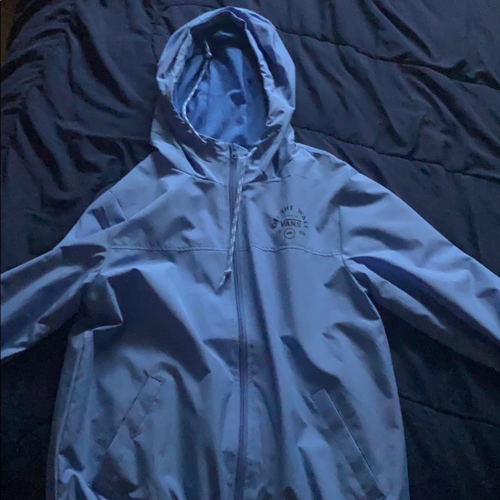 Blue vans windbreaker (new)